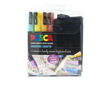 Uni Posca Paint Marker Set, PC-3M, Canvas Bag Activity Pack Kit Genuine Online