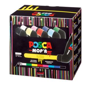 Uni Posca MOP'R Paint Marker Set, PCM-22, 8 Assorted Colours Pack, PCM228C, 3.0mm-19.0mm Good Selling Cheap Online