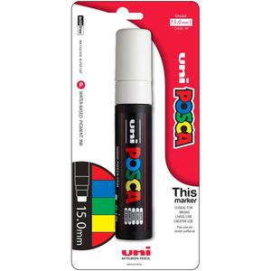 Uni Posca Paint Marker PC-17K, White, Extra Broad Chisel Tip 15.0mm Sale Get To Buy