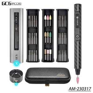 AM-230317 GC6 Plus Smart Electric Engraving & Polishing Pen With Alu Case (39 in 1) Space Black GC6 Bag Magnetic wireless charger stand Free Shipping Online