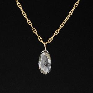 1.00ct Briolette Diamond Charm/Pendant Order Cheap Pice