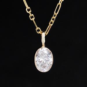 .78ct Vintage Oval Cut Diamond Bezel Pendant Clearance Online Official Site