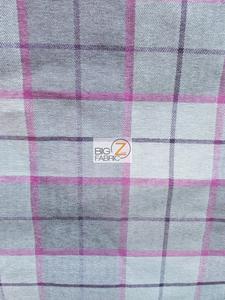 Luxury Tartan Plaid Upholstery Fabric / Dahlia / Sold By The Yard Outlet Cheap