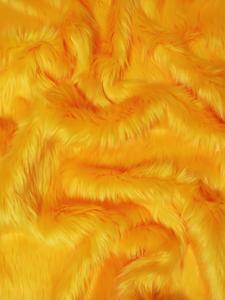 Mango Solid Shaggy Long Pile Faux Fur Fabric / Sold By The Yard 2025 Cheap Pice