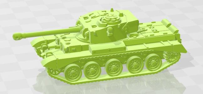 Comet /w Turret - 1:100 scale - UK - Tanks - Armored Vehicle - World Of Tanks - War Game - Wargaming - Axis and Allies - Tabletop Games Cheap With Paypal