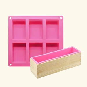 6 Cavity Rectangle Shape Soap Mold Wooden Soap Mold - Combo Pack Sale Shop