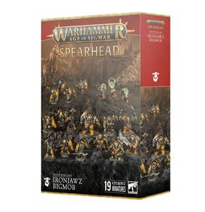Warhammer Age of Sigmar - Spearhead: Orruk Warclans Ironjawz Bigmob Outlet Genuine