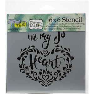TCW Stencil In My Heart Discount Cheapest Pice