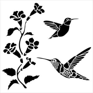 TCW Stencil Hummingbirds Best Wholesale