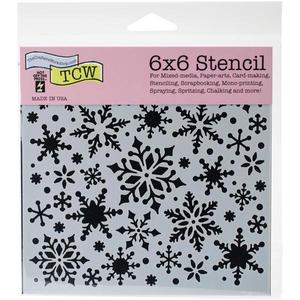 TCW Stencil Snowflakes Store Sale