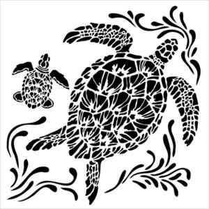 TCW Stencil Sea Turtle Clearance 100% Guaranteed