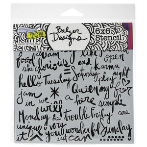TCW Stencil Script Words Affordable Cheap Pice