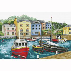 NEEDLEART WORLD No Count Embroidery Fishing Village Outlet The Cheapest