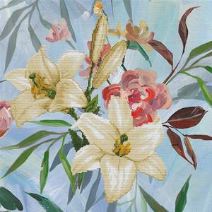 NEEDLEART WORLD No Count Embroidery Wild Lily Bouquet Cheap Sale Good Selling