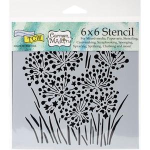 TCW Stencil Onion Blossom Sale Low Pice Fee Shipping