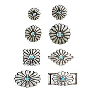 IVAN Turquoise Concho Outlet Low Pice Fee Shipping