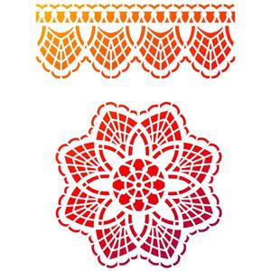 VIVA DECOR Stencil Doily Element & Borders Outlet Ebay