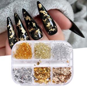 Gold And Silver Aluminum Foil Flakes Strip And Leaf Cheap Sale 100% Original