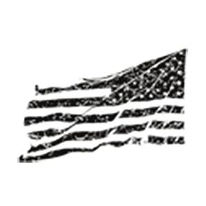 Reversed Distressed Black USA Flag Heat Transfers Cheap Sale Pictures