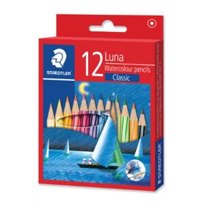 STAEDTLER LUNA WATERCOLOUR PENCILS - 12 SHORT Free Shipping For Sale