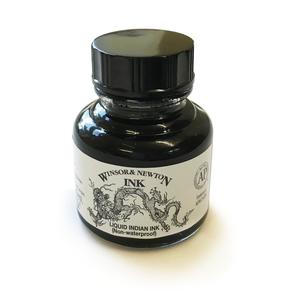 Winsor and Newton Liquid Indian Ink 30ml - Black (Dragon) Store Cheap Online