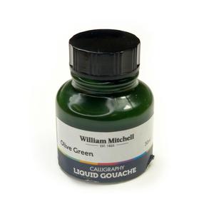 William Mitchell Liquid Gouache Ink (30ml) - Olive Green Clearance Visit New