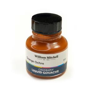 William Mitchell Liquid Gouache Ink (30ml) - Orange Ochre With Paypal Sale Online