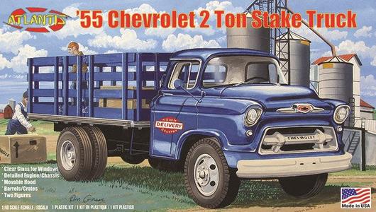 Atlantis Models CH1401 1/48 1955 Chevrolet 2 ton Stake Truck Clearance 2025 New