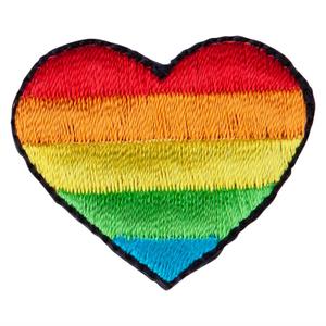 Heart Shaped Rainbow Iron on Patch Manchester For Sale