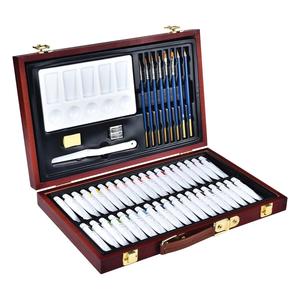 Reeves 51 Pieces Watercolour Art Paint Set In Wooden Box Clearance Nicekicks