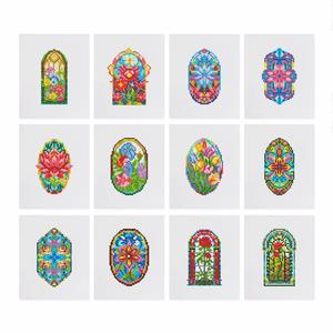 Bloemenraam Mini Diamond Painting set (12 stuks) Pay With Paypal Online