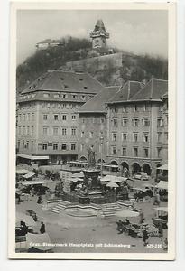 AK Graz. Hauptplatz mit Schloberg. (1949-50) Buy Cheap Recommend