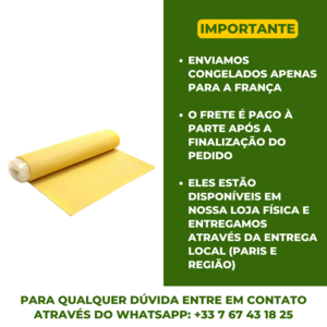Massa de pastel - 600g (Congelado) Free Shipping Pices