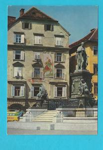 AK Graz. Hauptplatz mit Erzherzog-Johann-Brunnen. (1960) Original Cheap Pice