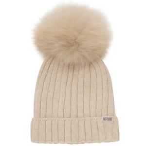Huttelihut Sand Melange Hue Knit W. Alpaca Pompom Cheap Sale New Arrival