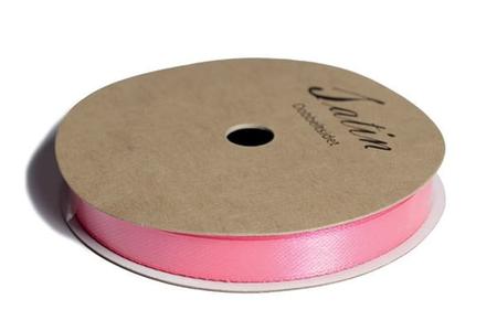 Satinbnd 9mm 10m neon pink Shop Offer