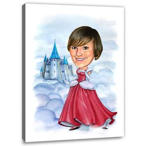 Karikatur zeichnen lassen - Mrchen-Prinzessin (HD03) Free Shipping Huge Surprise