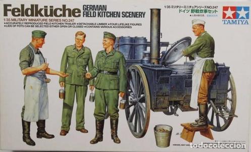 Tamiya 35247 1/35 German Field Kitchen Scenery Free Shipping Fake