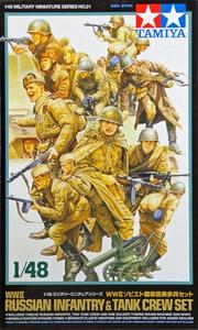 Tamiya 32521 1/48 Russian WWII Infantry and Tank Crew Set Outlet Best Pices