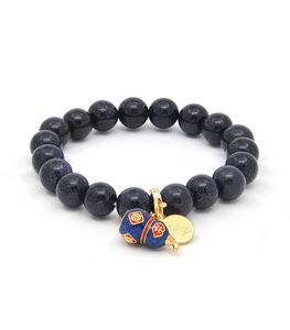 Blue Sand with Enamel Wu Lou Charm For Sale Cheap Pice