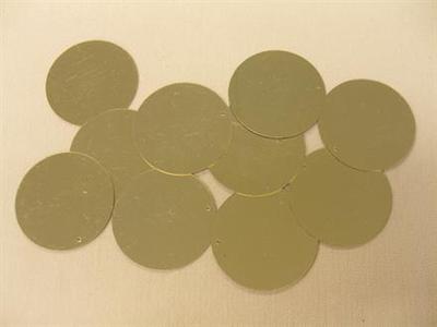 Rund paillet, guld 35mm, 10 stk. Clearance Best Place