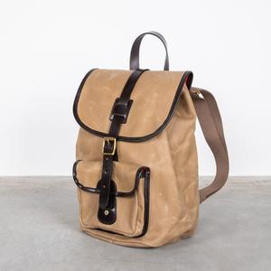 Croots Drawstring Rucksack Waxed Sand Really For Sale
