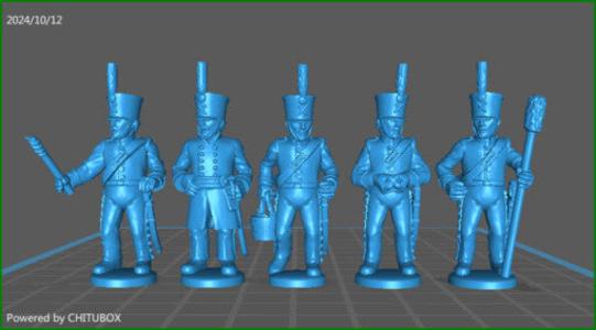 28mm Dutch Horse Artillery 1815 - 5 minis - MC Minis Clearance For Cheap