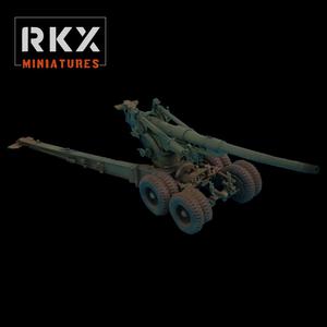 155mm Longtom Artillery - US Army - Great for Table Top War Games And Dioramas - Resin 28mm Miniatures - RKX Clearance Extremely