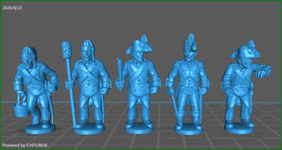 28mm French Revolution French Artillery - 5 minis - MC Minis Manchester Great Sale Cheap Online