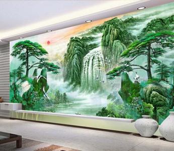 3D Peaks Mountain Forest Waterfall 100% Original Online