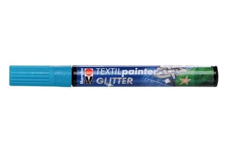 HOBBY2YOU Textil painter glitter petroleum Free Shipping Pick A Best