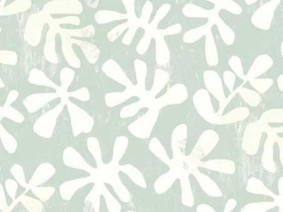 Tropical Fabric 280cm - Duck Egg Fashionable
