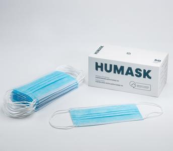 Masques Chirurgicaux bleus Humask niveau 1 (caisse de 2500) Professional Online