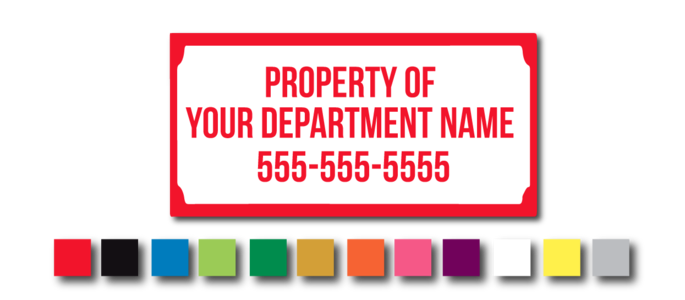 1" X 2" SMALL FIRE EQUIPMENT LABELS Quality Free Shipping Low Pice